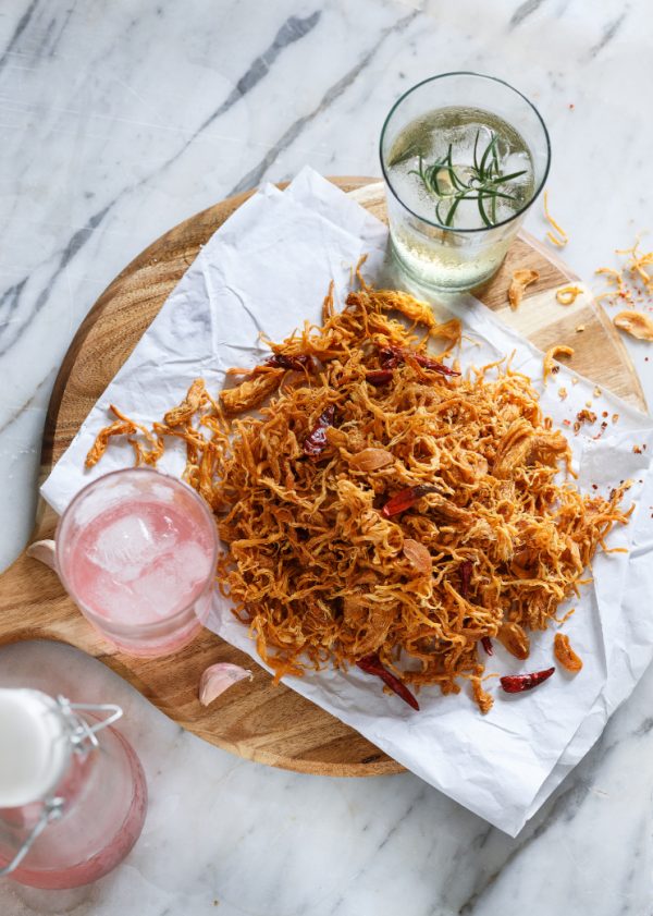 Khô gà sa tế tỏi - 500g